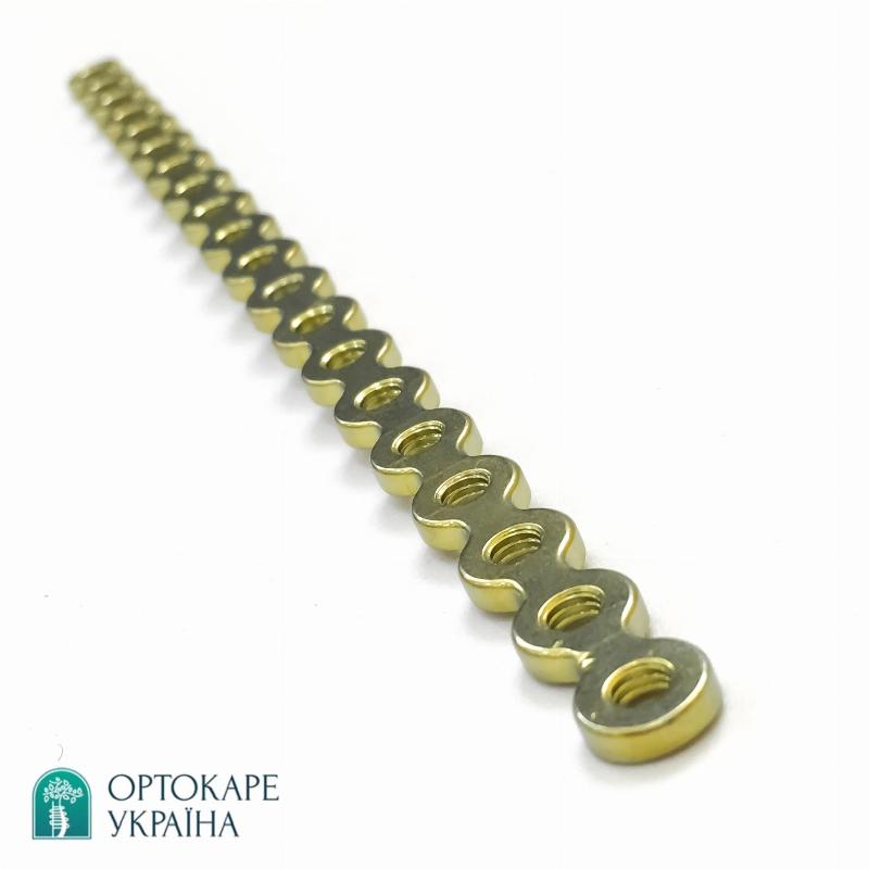 Пластина для реконструкції нижньої щелепи з 20 отворами, пряма, 2,5 мм